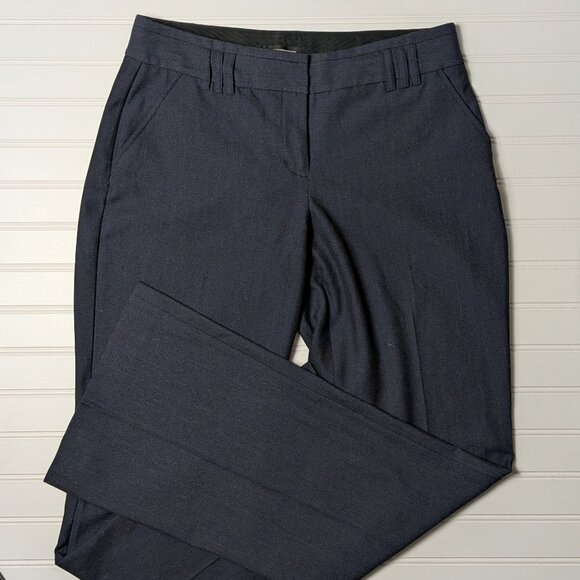 2 for $30 Express Design Studio Medium Rise Dark plaid  wide leg Trouser 4 - Picture 1 of 7